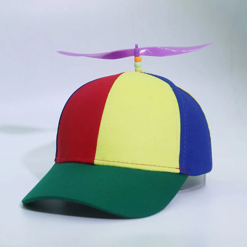 Adult  childPersonalized Propeller Baseball Caps Adjustable Casual Hats Spring and Autumn Outdoor Boy Girl Travel Sunscreen Hat