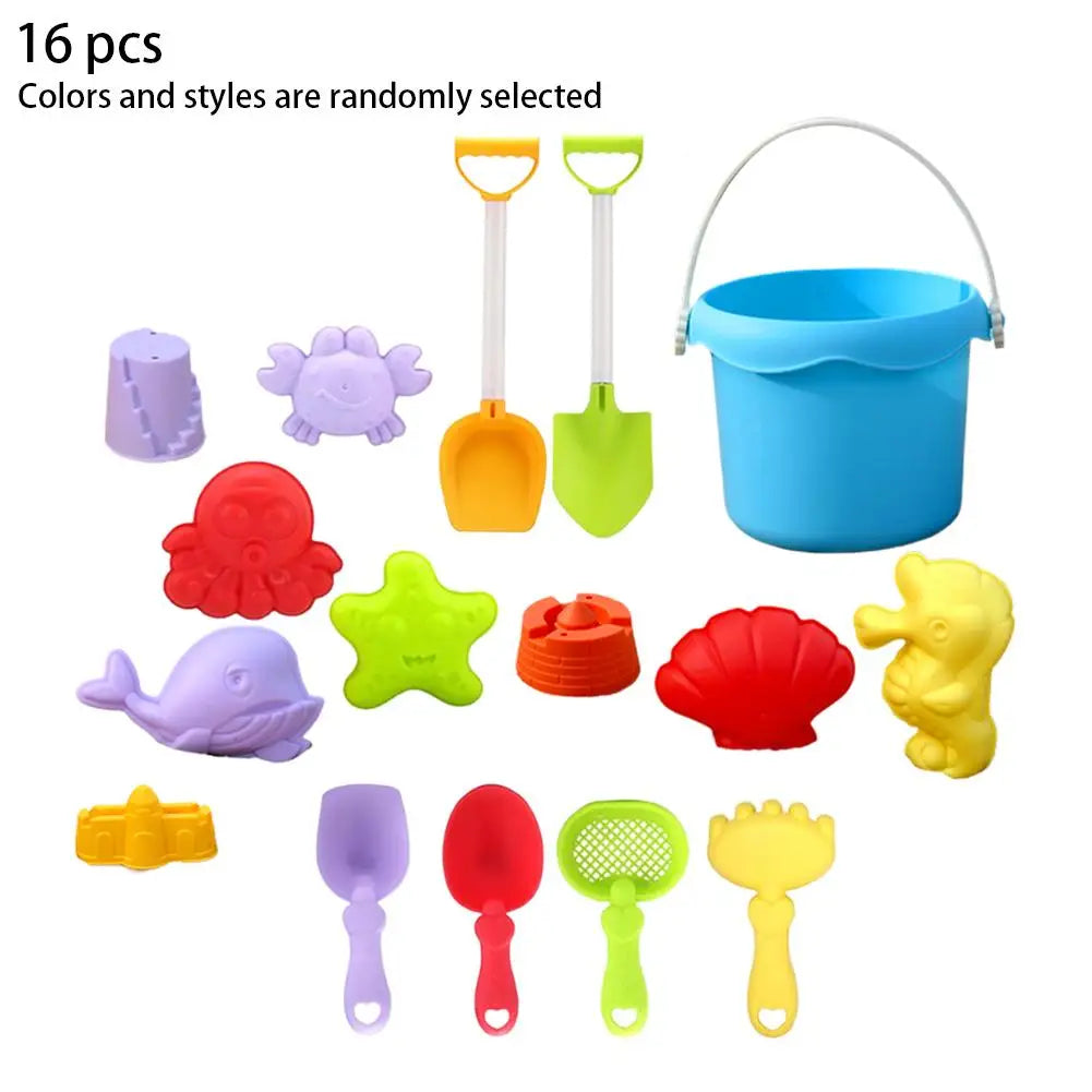 Children's Beach Toy Set, ATV, Sand Digging and Water Toy, Beach Bucket, Hourglass, Shovel, Beach Sand Play Tool Kids' Gifts