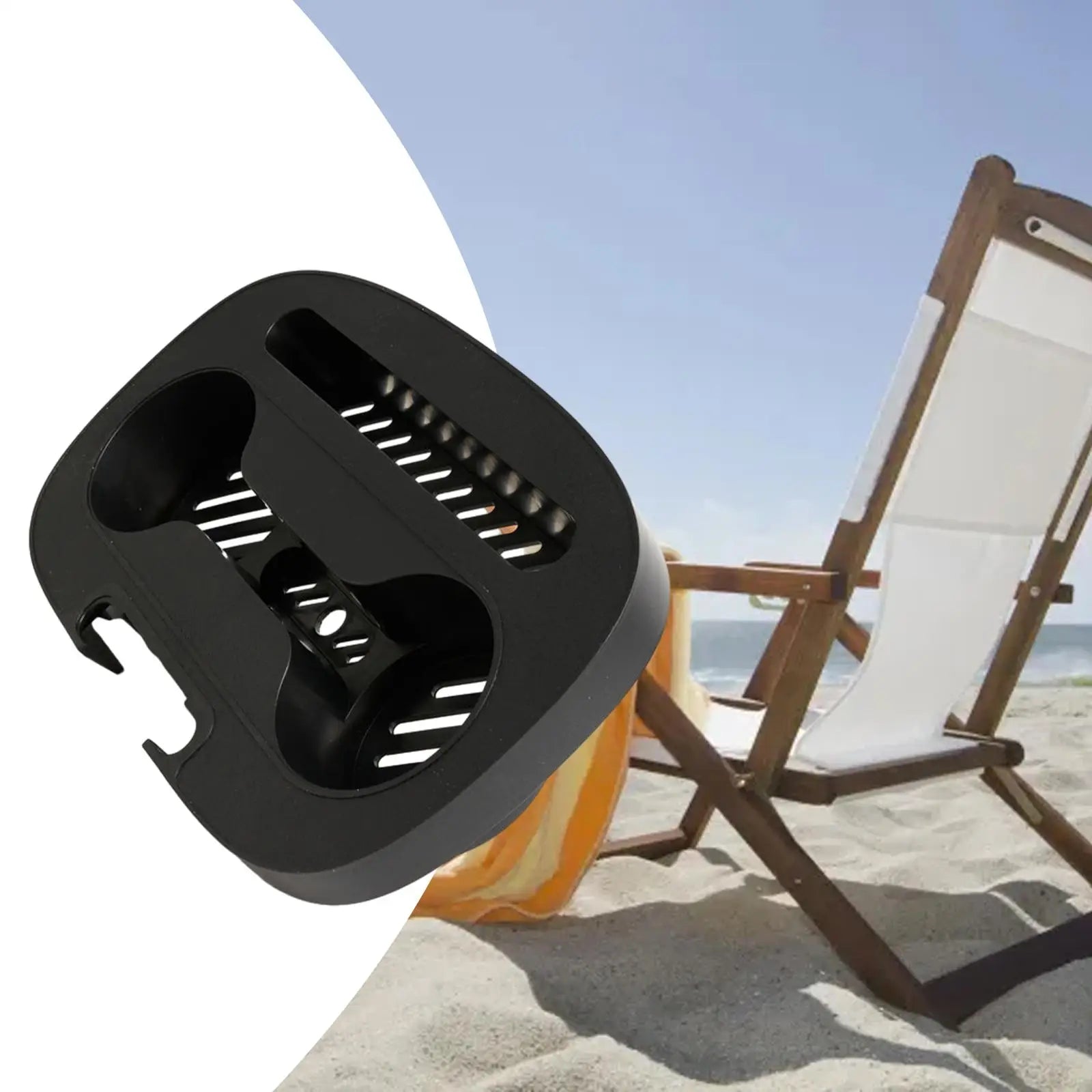 Outdoor Lounge Chair Cup Holder Durable Accessories for Camping Patio Picnic