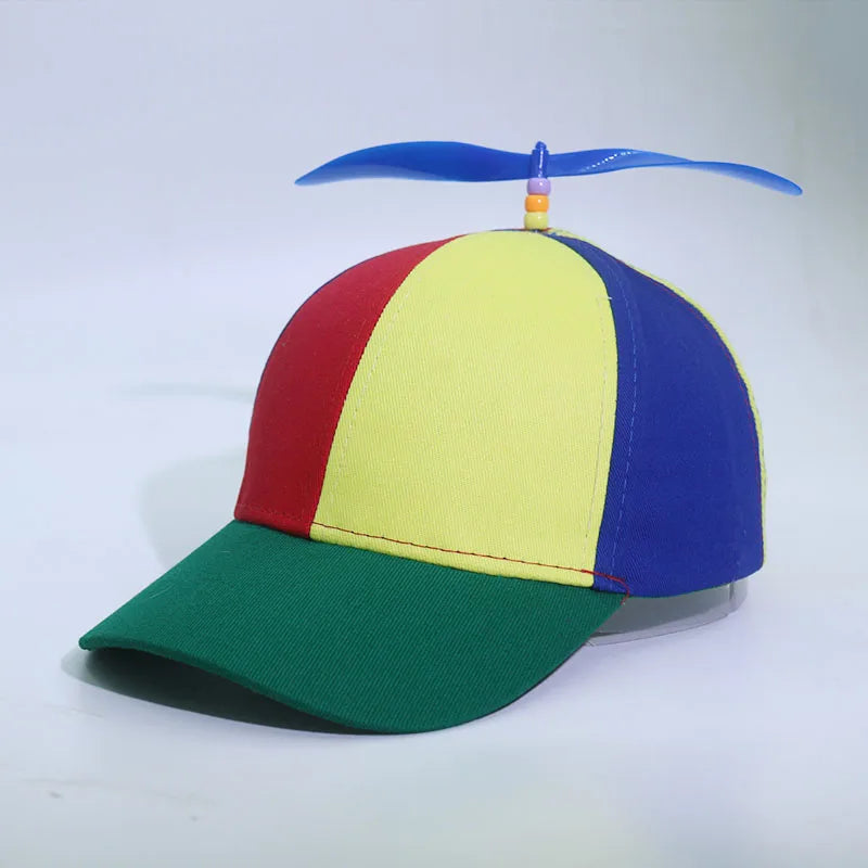 Adult  childPersonalized Propeller Baseball Caps Adjustable Casual Hats Spring and Autumn Outdoor Boy Girl Travel Sunscreen Hat