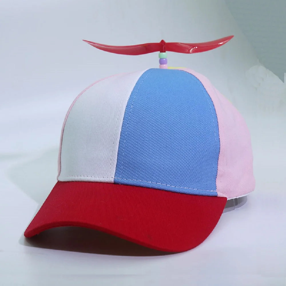 Adult  childPersonalized Propeller Baseball Caps Adjustable Casual Hats Spring and Autumn Outdoor Boy Girl Travel Sunscreen Hat