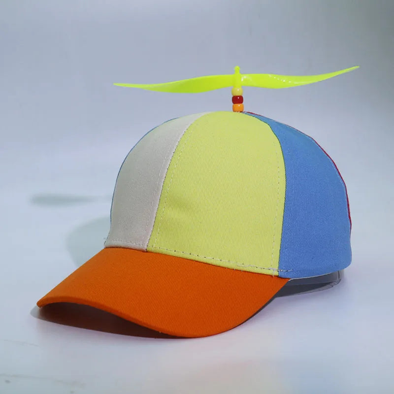 Adult  childPersonalized Propeller Baseball Caps Adjustable Casual Hats Spring and Autumn Outdoor Boy Girl Travel Sunscreen Hat