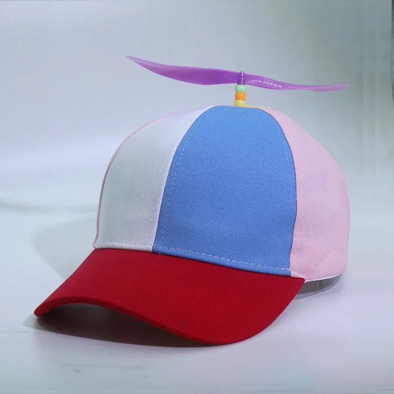 Adult  childPersonalized Propeller Baseball Caps Adjustable Casual Hats Spring and Autumn Outdoor Boy Girl Travel Sunscreen Hat