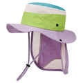 Kids Quick-Dry Summer Bucket Hat with Shawl for Head, Face & Neck Sun Protection Panama Cap 4-10Y Boys Girls