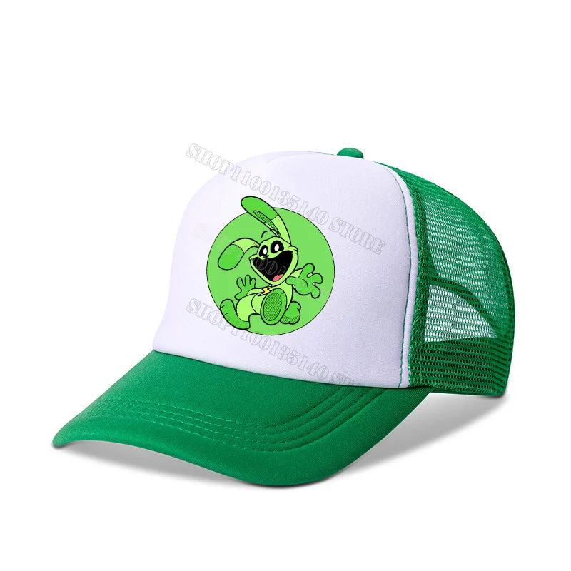 Smilings Critters Baseball Cap Cartoon Summer Kids Caps Anime Print Children Adult Base Hat Boys Girl Casual Sunshade Hats Decor