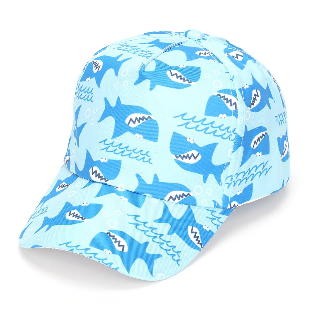 Kid Baseball Cap 2-6 Years Breathable Cartoon Animal Visor Hat Boy Girl Sunshade Adjustable Outdoor Travel Hiking Beach Sun Hat