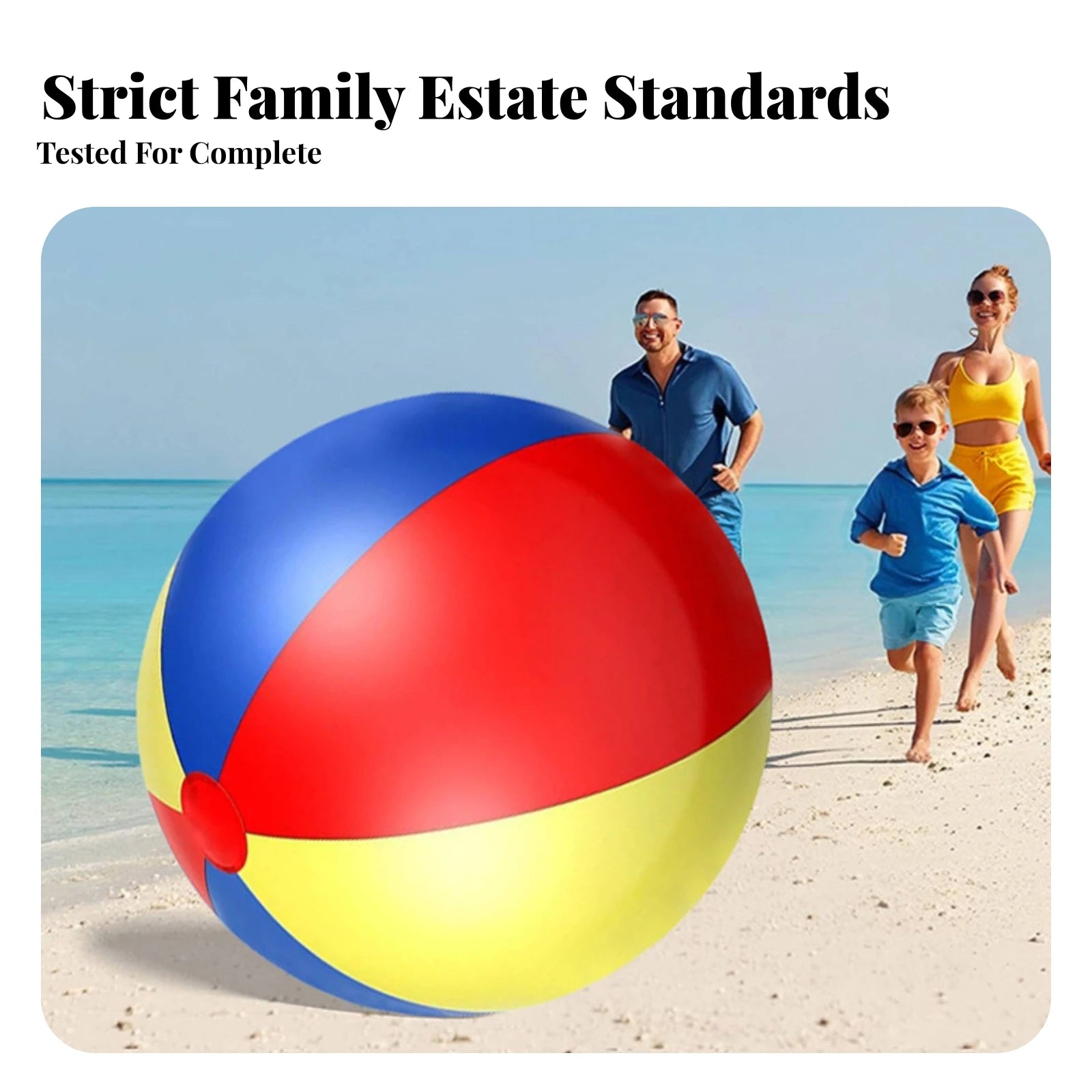 Bright Rainbow Colors Plaything Sealed Valve Large Beach Ball Toy Multicolor PVC Beach Ball for Outdoor Play, Families