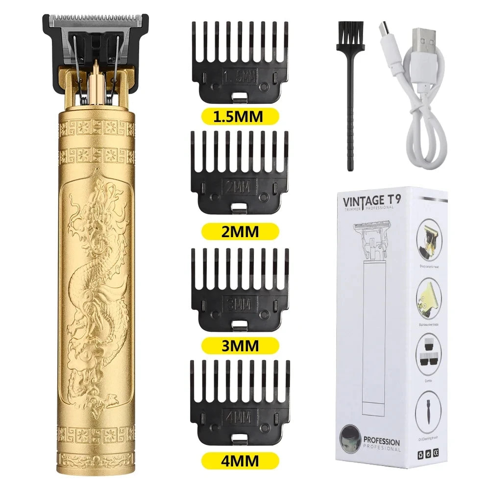 Retro T9 Original Men's Electric Haircutting Machine Set – Professional Trimmer & Shaver for Sensitive Areas, Pro Barber Tool