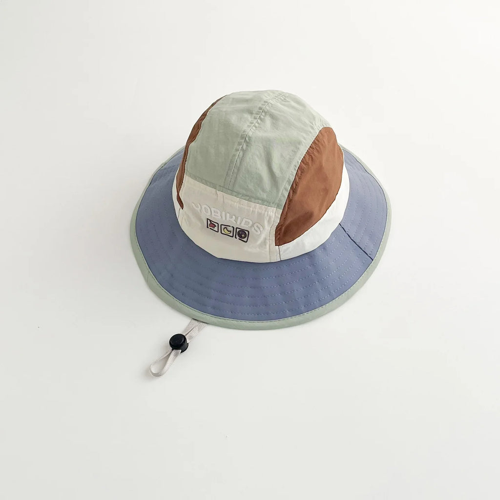 Kids Fishing Hat 50-54cm Baby Summer Sun Hat Wide Brim Breathable Outdoor Quick Dry Boys Girls Beach Cap Children Caps