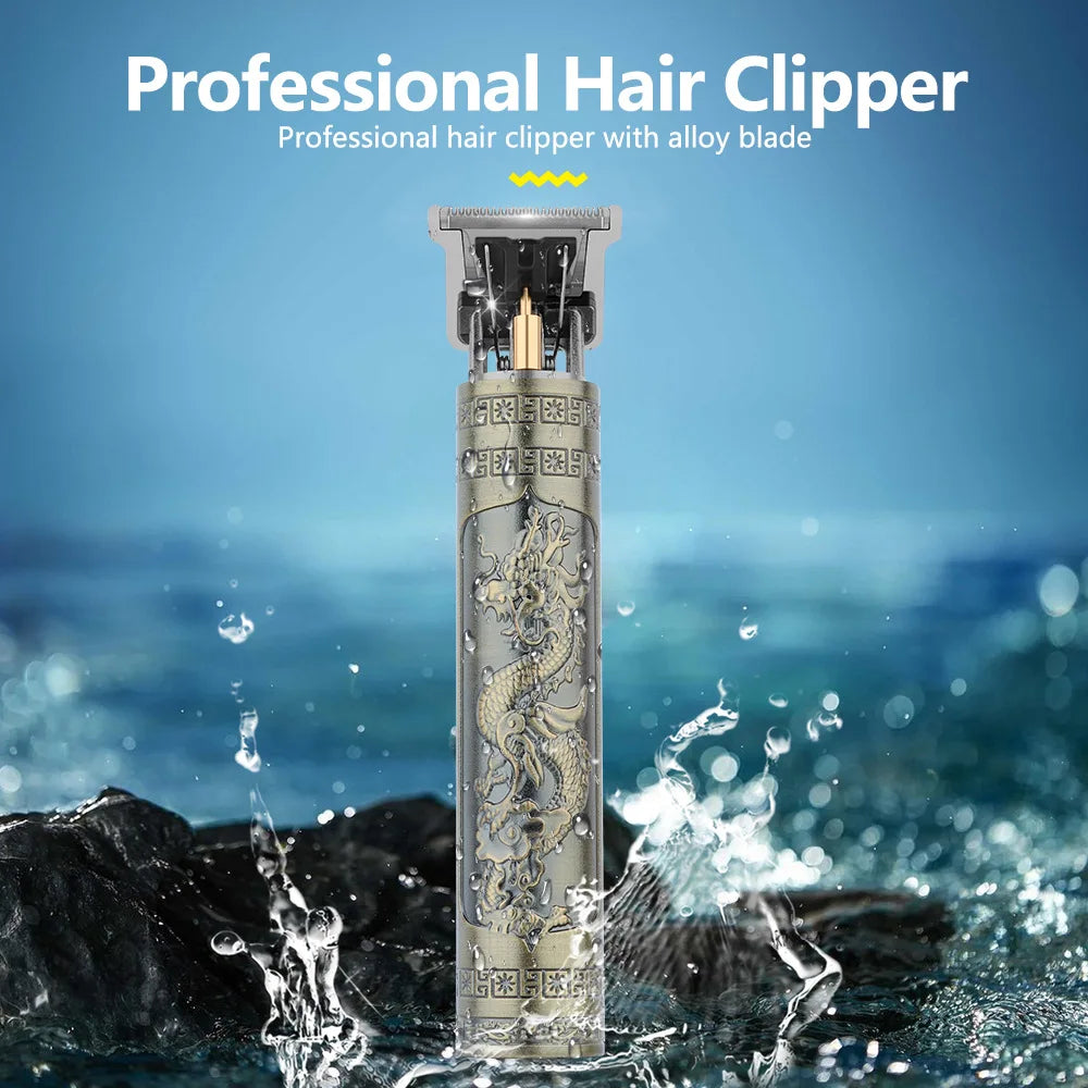 Retro T9 Original Men's Electric Haircutting Machine Set – Professional Trimmer & Shaver for Sensitive Areas, Pro Barber Tool