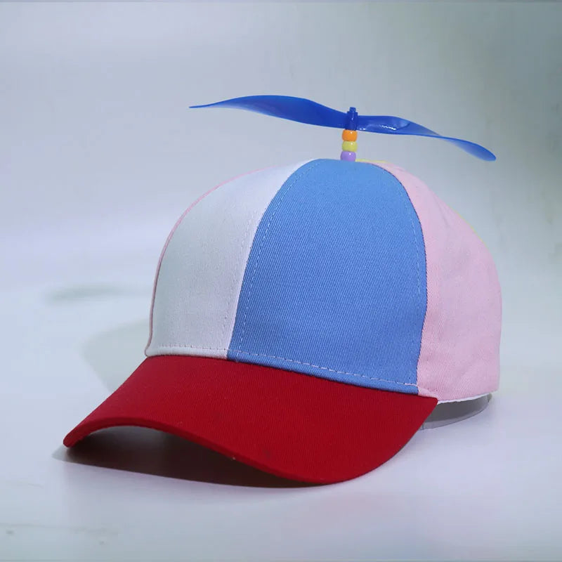 Adult  childPersonalized Propeller Baseball Caps Adjustable Casual Hats Spring and Autumn Outdoor Boy Girl Travel Sunscreen Hat