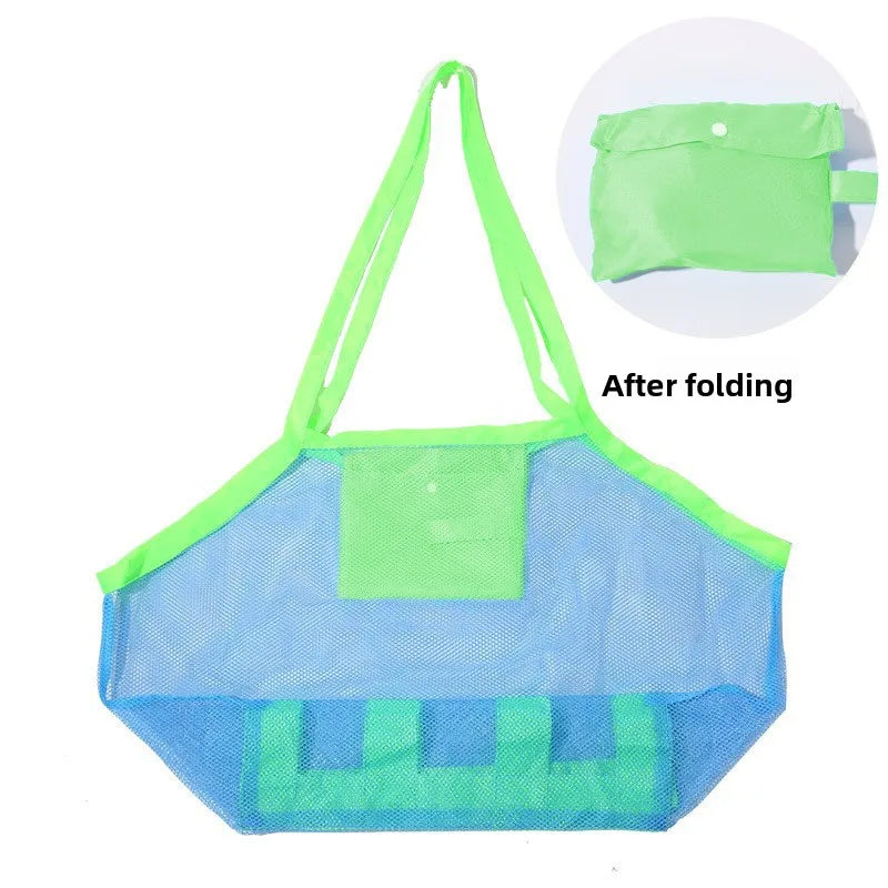 Children Sand Away Protable Mesh Bag Kids Bath Toys Storage Bags Swimming Large Beach Bag for Towels Women Cosmetic Makeup Bag