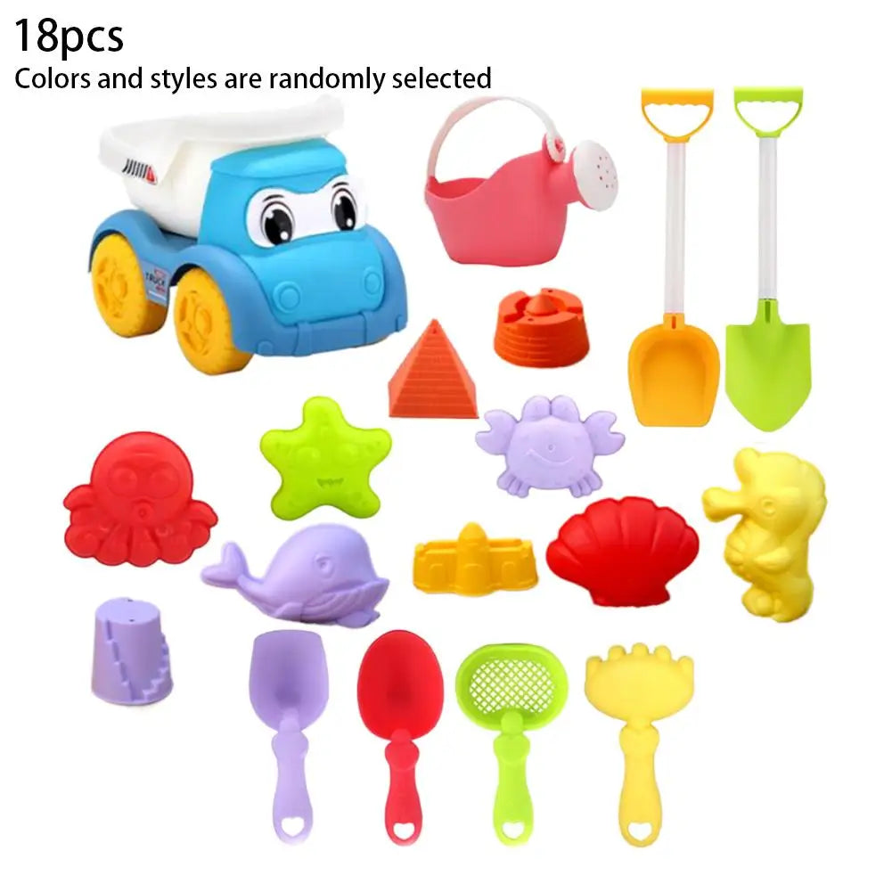 Children's Beach Toy Set, ATV, Sand Digging and Water Toy, Beach Bucket, Hourglass, Shovel, Beach Sand Play Tool Kids' Gifts