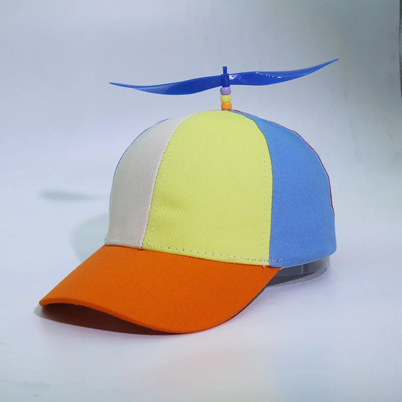 Adult  childPersonalized Propeller Baseball Caps Adjustable Casual Hats Spring and Autumn Outdoor Boy Girl Travel Sunscreen Hat