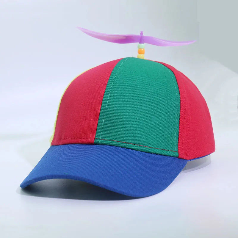 Adult  childPersonalized Propeller Baseball Caps Adjustable Casual Hats Spring and Autumn Outdoor Boy Girl Travel Sunscreen Hat