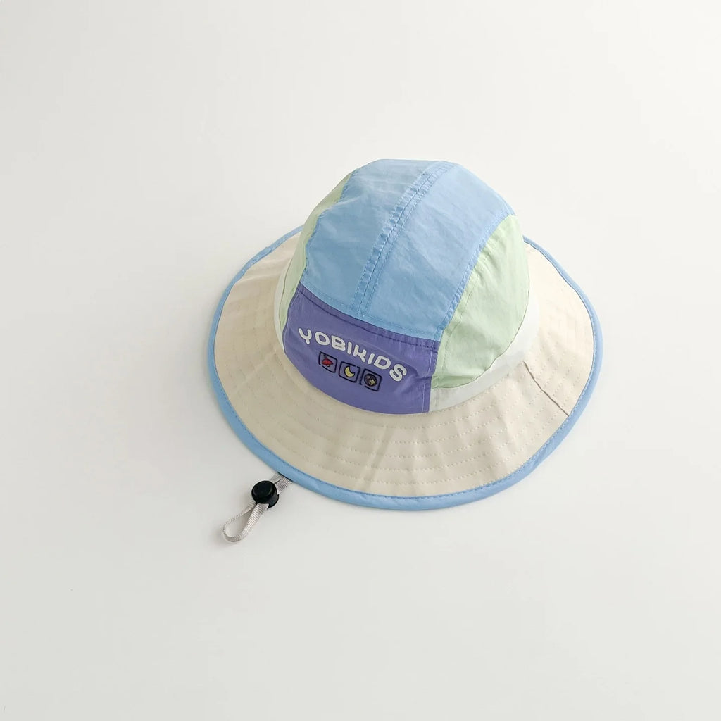 Kids Fishing Hat 50-54cm Baby Summer Sun Hat Wide Brim Breathable Outdoor Quick Dry Boys Girls Beach Cap Children Caps