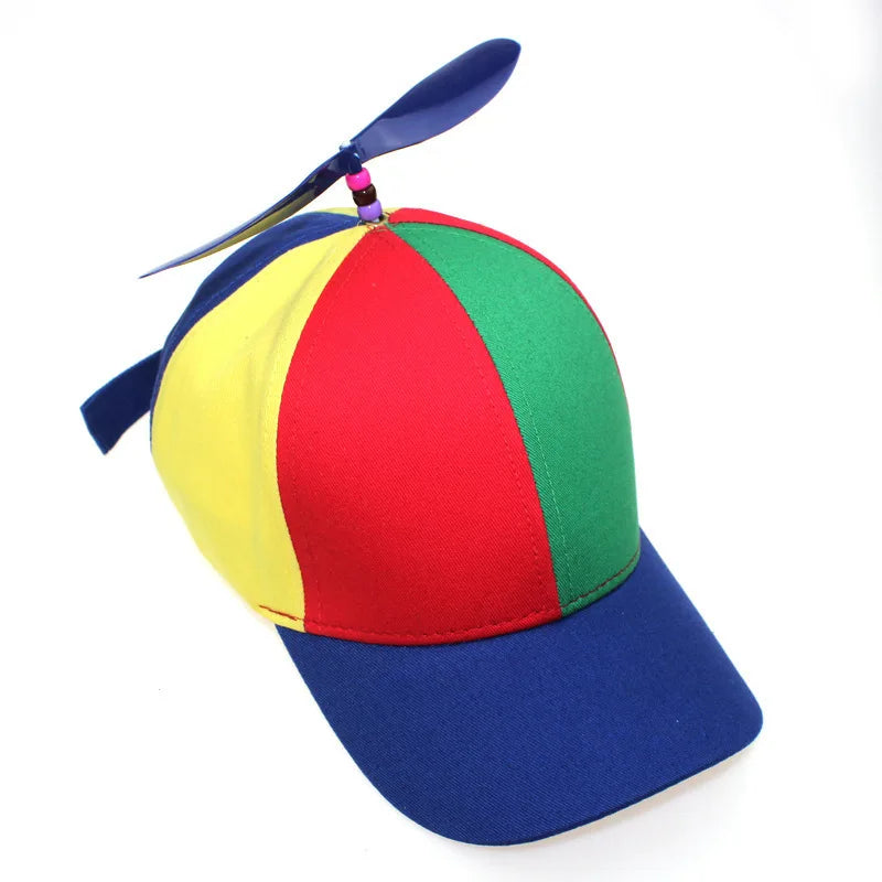 Adult  childPersonalized Propeller Baseball Caps Adjustable Casual Hats Spring and Autumn Outdoor Boy Girl Travel Sunscreen Hat