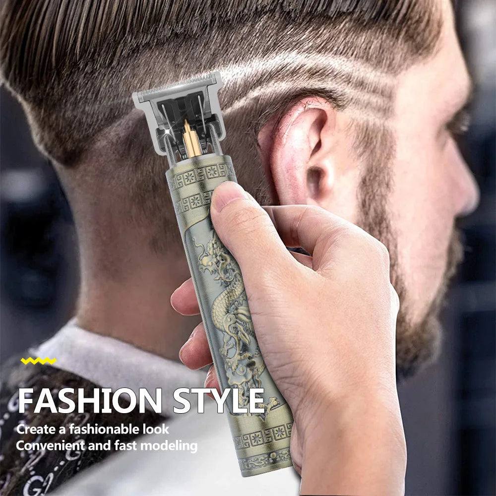Retro T9 Original Men's Electric Haircutting Machine Set – Professional Trimmer & Shaver for Sensitive Areas, Pro Barber Tool