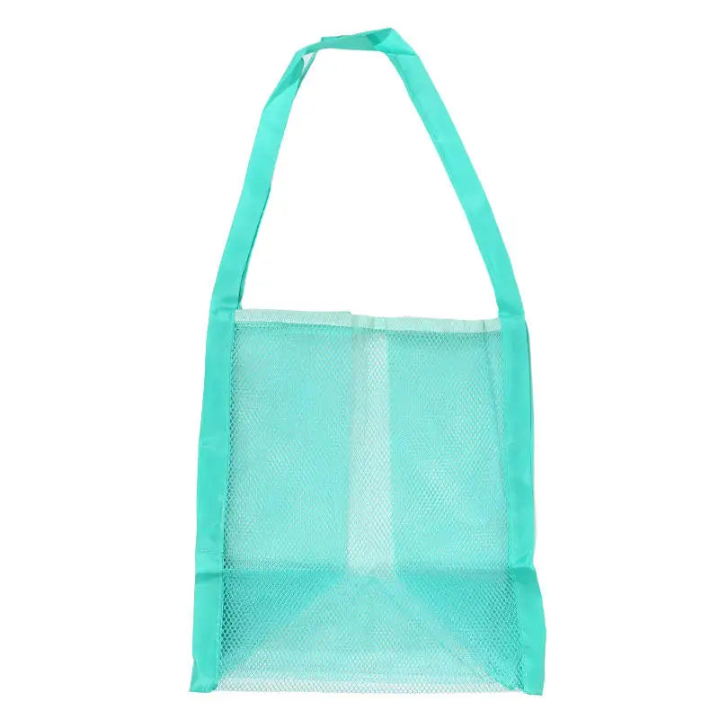 Multicolor Swimming Large Mesh Beach Bag, Sand-Away Portable Tote, Breathable Foldable Storage for Toys Outdoor Mesh Handbag