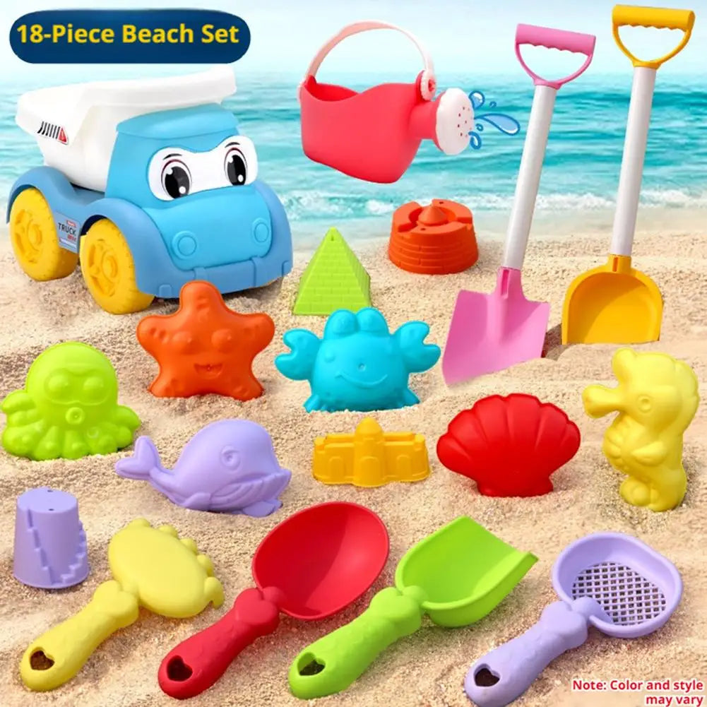 Children's Beach Toy Set, ATV, Sand Digging and Water Toy, Beach Bucket, Hourglass, Shovel, Beach Sand Play Tool Kids' Gifts