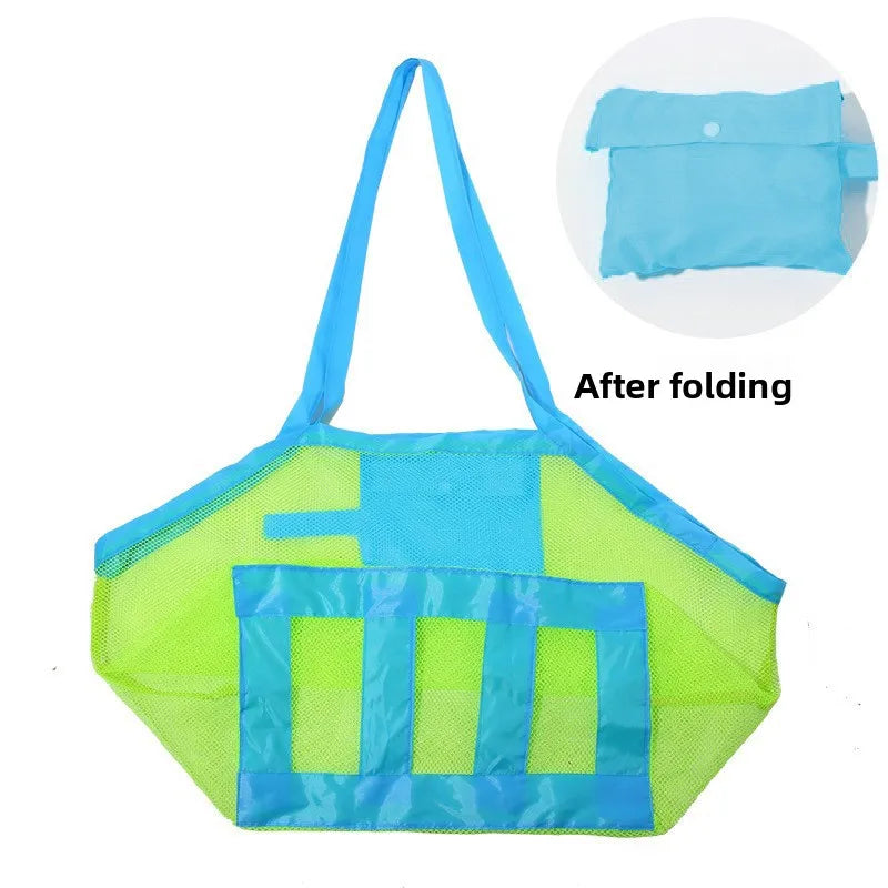 Children Sand Away Protable Mesh Bag Kids Bath Toys Storage Bags Swimming Large Beach Bag for Towels Women Cosmetic Makeup Bag
