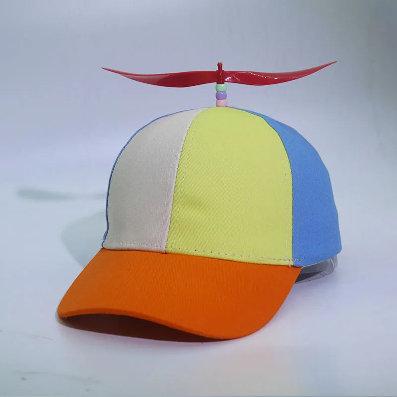 Adult  childPersonalized Propeller Baseball Caps Adjustable Casual Hats Spring and Autumn Outdoor Boy Girl Travel Sunscreen Hat