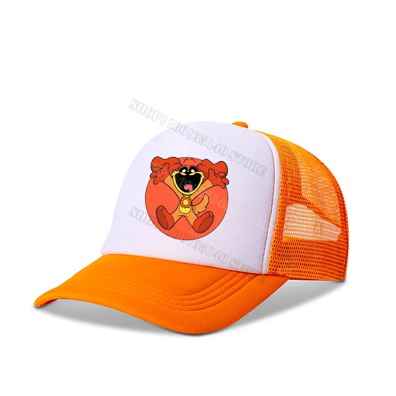 Smilings Critters Baseball Cap Cartoon Summer Kids Caps Anime Print Children Adult Base Hat Boys Girl Casual Sunshade Hats Decor