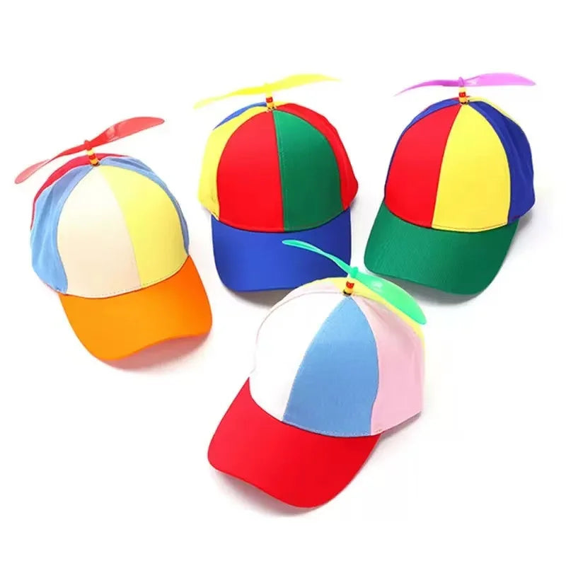 Adult  childPersonalized Propeller Baseball Caps Adjustable Casual Hats Spring and Autumn Outdoor Boy Girl Travel Sunscreen Hat