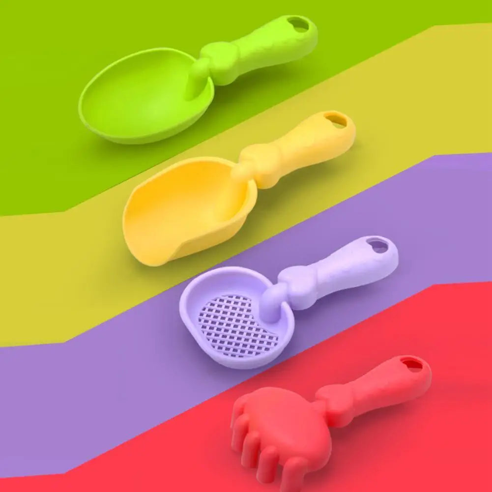 Mini Beach Toy Set Shovels Buckets & Sea-themed Molds For Kids Beach Fun Sandcastle Building Kit Outdoor Sand Toys For Toddler