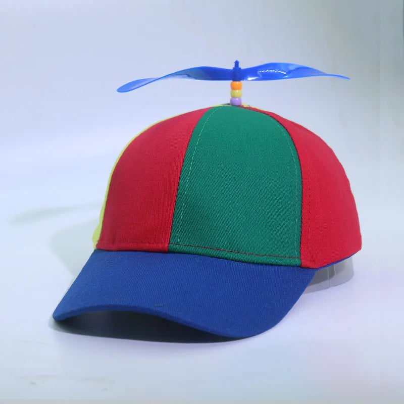 Adult  childPersonalized Propeller Baseball Caps Adjustable Casual Hats Spring and Autumn Outdoor Boy Girl Travel Sunscreen Hat