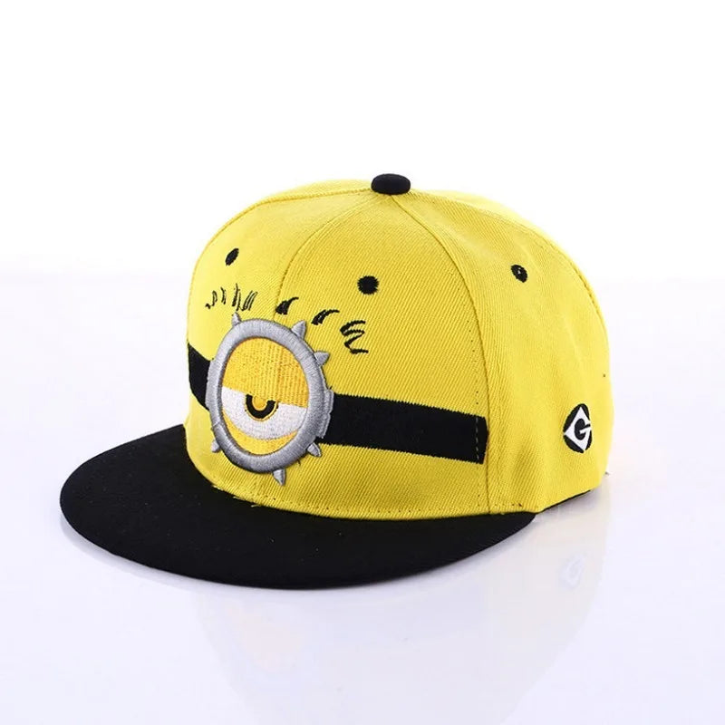 Minionsed Baseball Cap Anime Kids Adult Funny Travel Hip Hop Sun Visors Kawaii Hats Boys Girls Cartoon Embroidered Hat Kids Gift