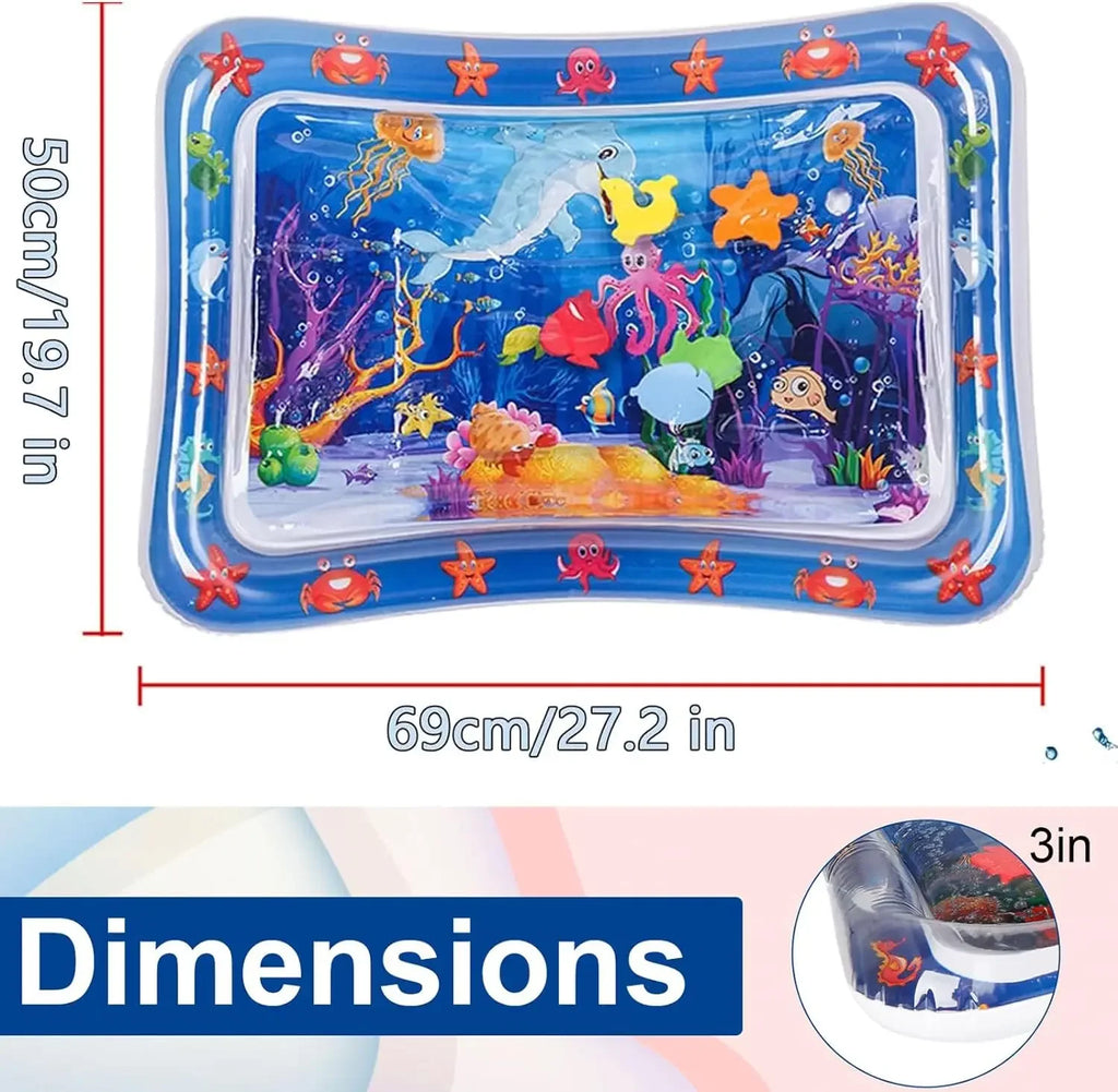 PVC Inflatable Water Play Mat Cooling Sensory Pad for Cats and Dogs Indoor Outdoor Pet Toy