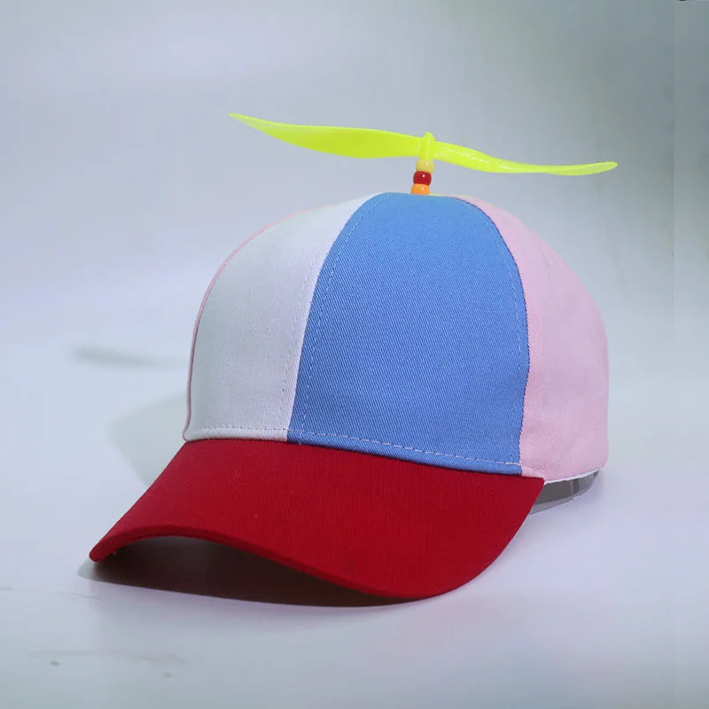 Adult  childPersonalized Propeller Baseball Caps Adjustable Casual Hats Spring and Autumn Outdoor Boy Girl Travel Sunscreen Hat