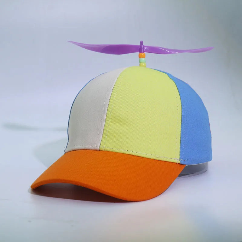 Adult  childPersonalized Propeller Baseball Caps Adjustable Casual Hats Spring and Autumn Outdoor Boy Girl Travel Sunscreen Hat