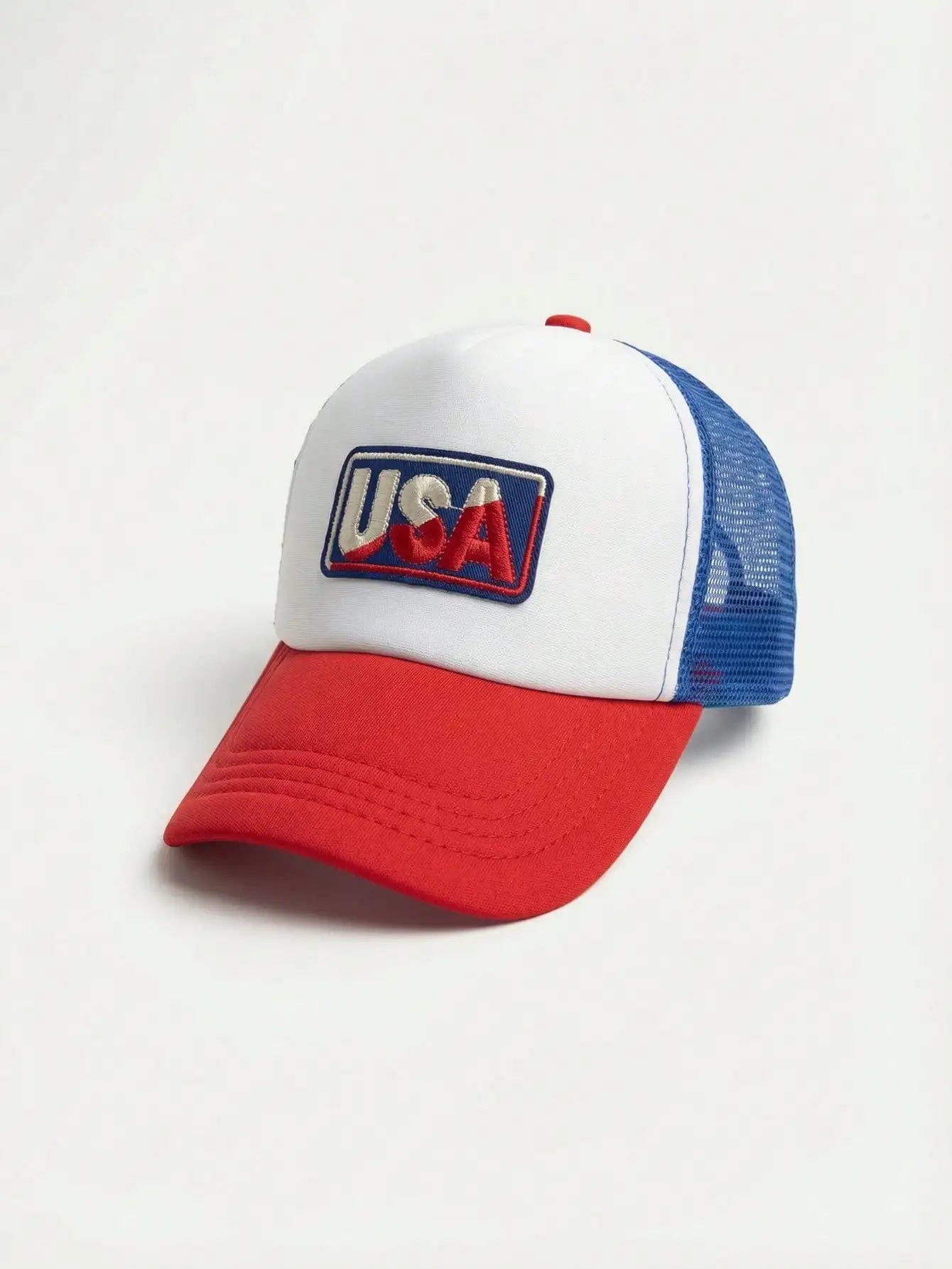 1Pc 3-8Y Boys Independence Day Spliced Baseball Cap Cute Summer Parade Sun Hat
