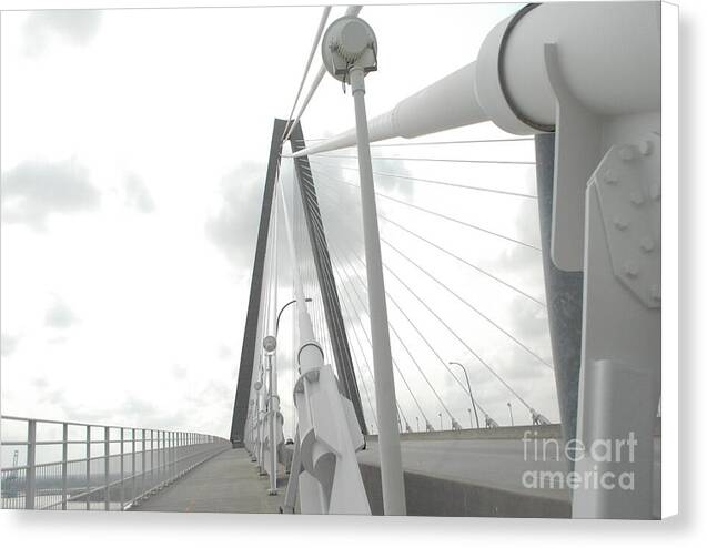 Cable-Stayed Bridge Architecture Canvas Wall Art Print Ready to Hang