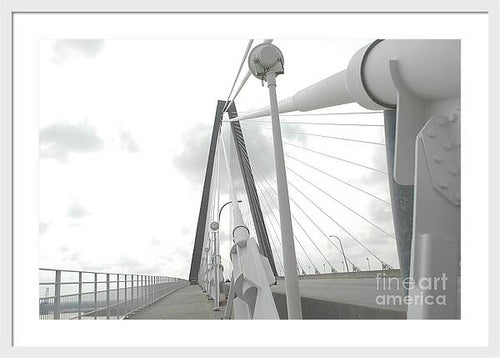 Cable-Stayed Bridge Architecture - Framed Print
