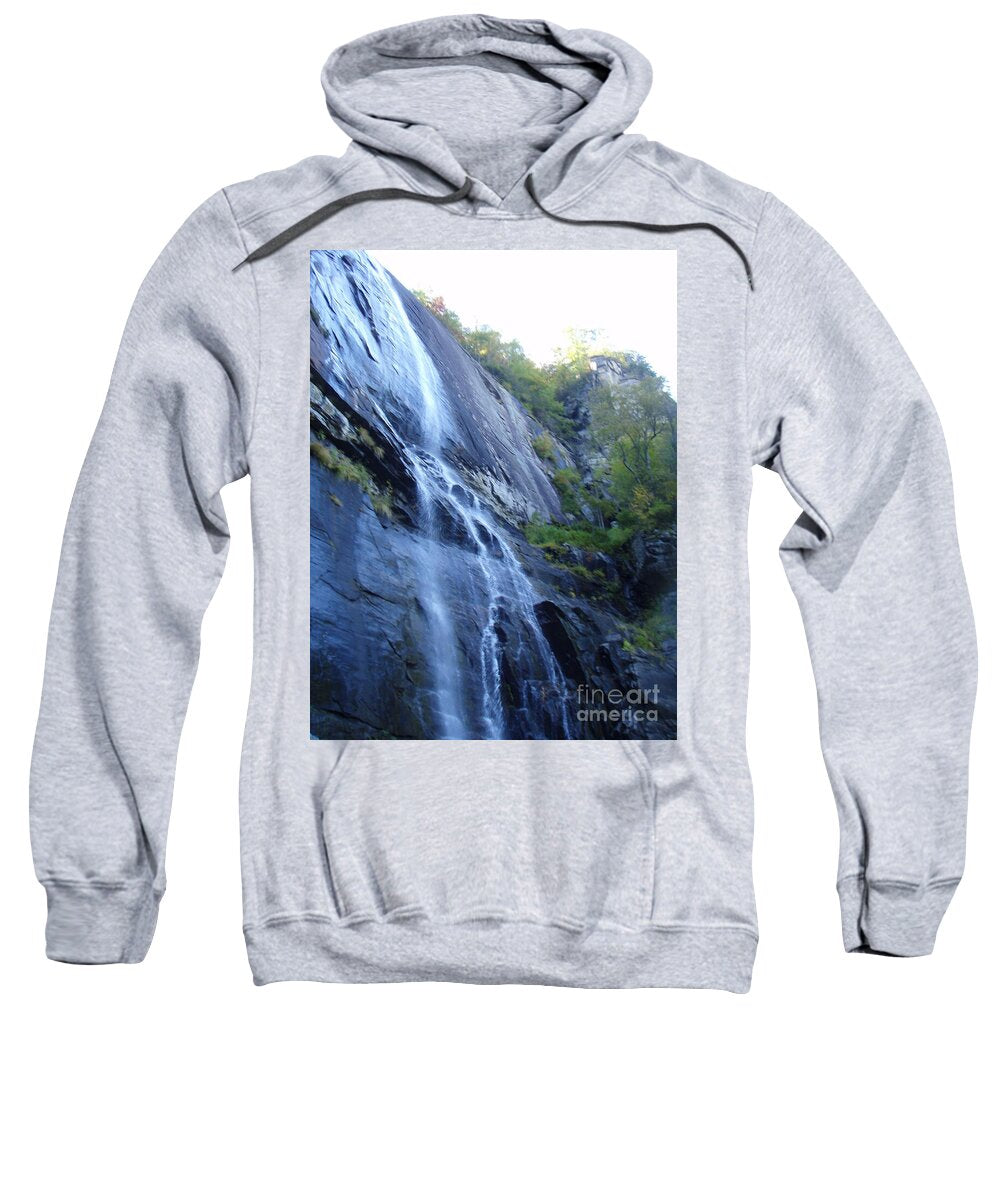 Cascading Waterfall on Rocky Cliffside - Sweatshirt