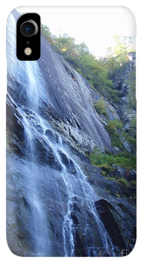 Cascading Waterfall on Rocky Cliffside - Phone Case