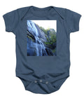 Cascading Waterfall on Rocky Cliffside - Baby One-Piece