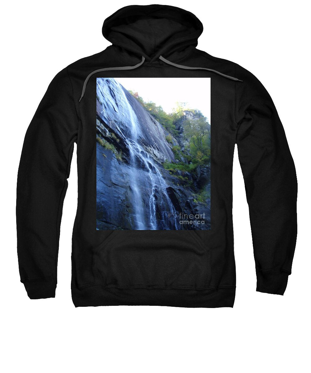Cascading Waterfall on Rocky Cliffside - Sweatshirt