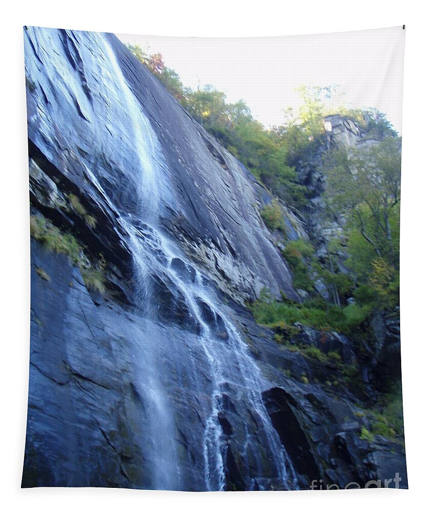 Cascading Waterfall on Rocky Cliffside - Tapestry