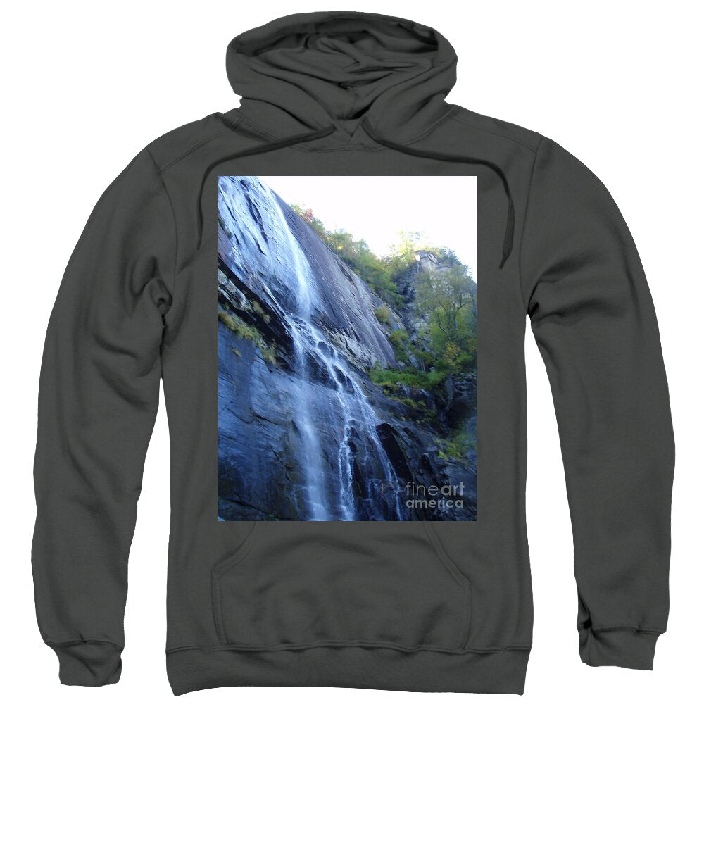 Cascading Waterfall on Rocky Cliffside - Sweatshirt