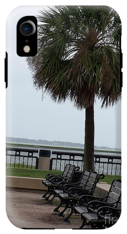 Coastal Park with Benches - Phone Case