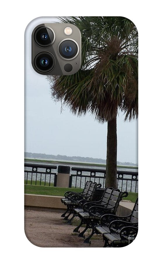 Coastal Park with Benches - Phone Case