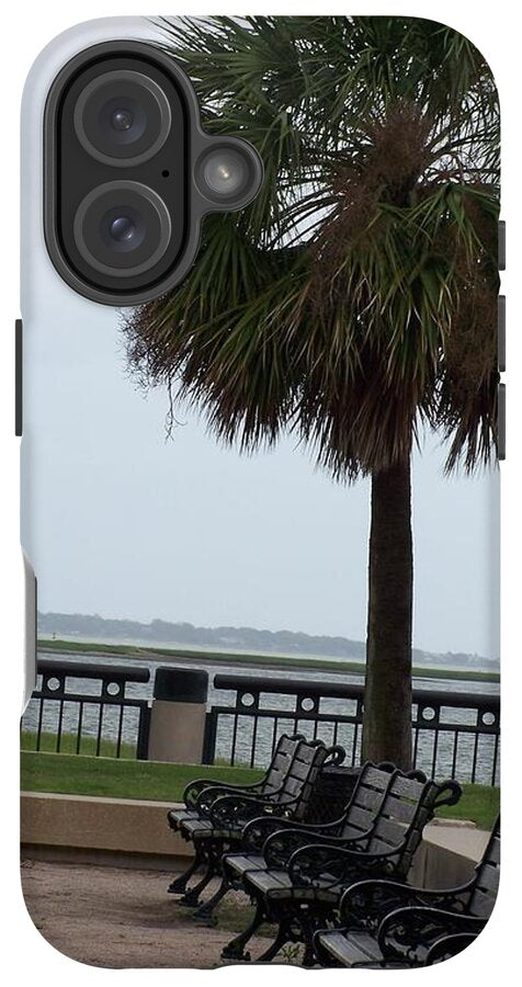 Coastal Park with Benches - Phone Case