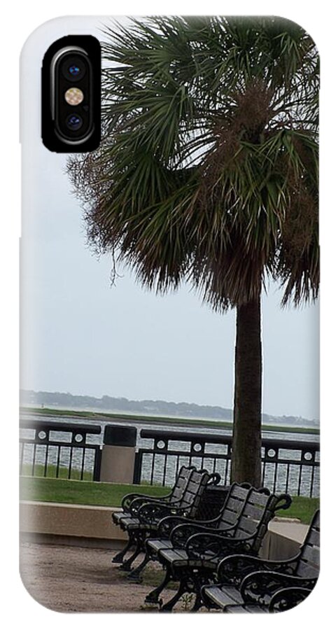 Coastal Park with Benches - Phone Case