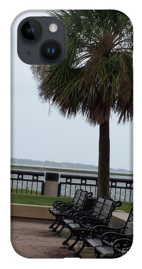 Coastal Park with Benches - Phone Case