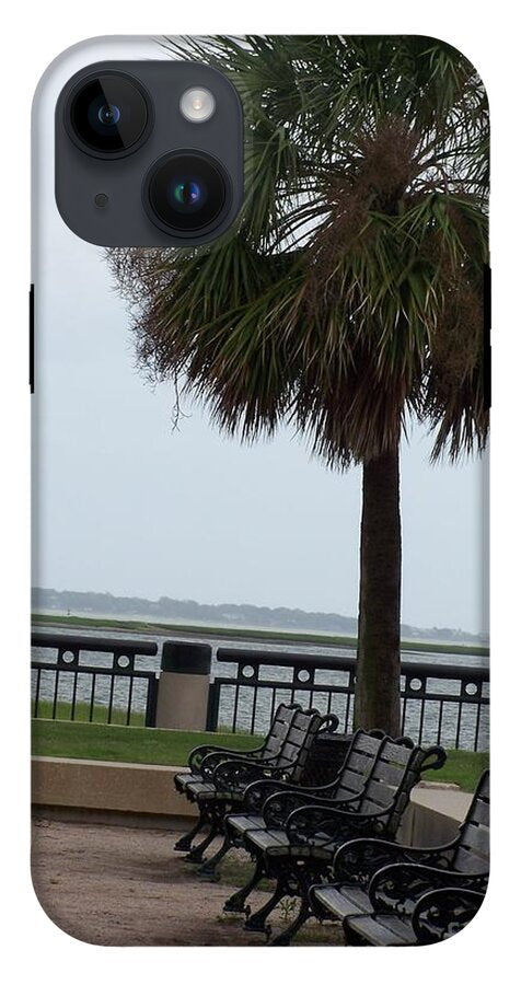 Coastal Park with Benches - Phone Case