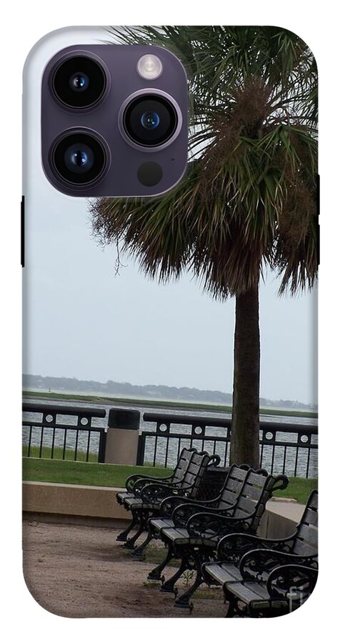 Coastal Park with Benches - Phone Case